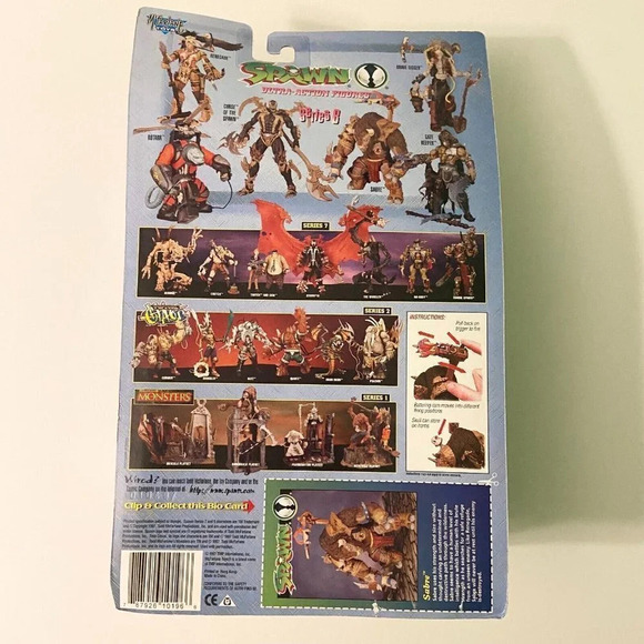 Vintage 1997 Spawn Series 8 Sabre Action Figure  McFarlane Toys Card Warped - Picture 9 of 16